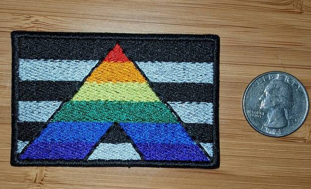 Straight Ally Flag Embroidery Morale Patch